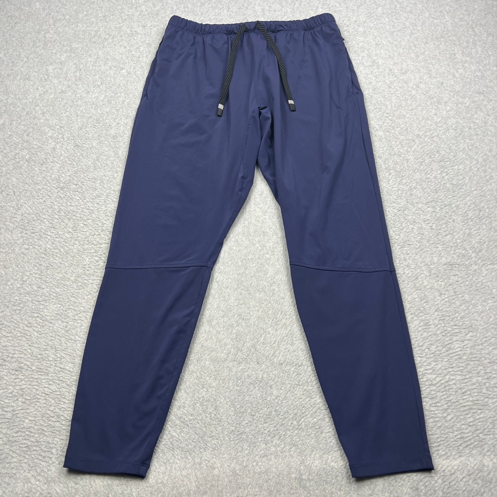 Fabletics The Takeover Pant Men's Large Blue Tapered Joggers Casual Performance